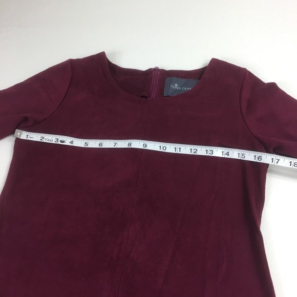 Paper Crane Maroon Mini Dress - Picture 3 of 6